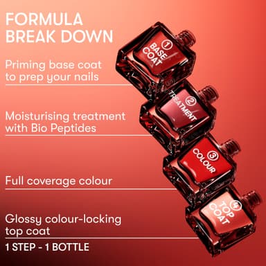 Nails.INC It's Topless Gel-Like Nail Polish, 4-in-1 Base Coat, Treatment, Colour & Top Coat, Long Lasting, Strong, Chip Free Nails, Glossy Salon Quality Manicure, Air Dry Nail Polish, Gracie, 14 ML view 3