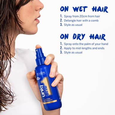 UniqOne Revlon Hair Treatment - Relaxing Fragrance Leave-in Professional Multi-benefit Hair Treatment - Repair, Detangle, Control Frizz & Style – Vanilla & Jasmine - 150 ml ​ view 4