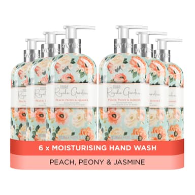 Baylis & Harding Royale Garden Peach Peony & Jasmine Hand Wash 500ml,pack of 6 view 1