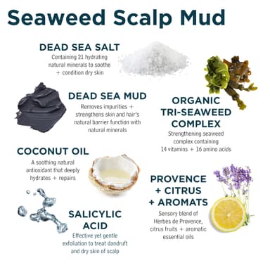 Sea Magik - Salicylic Acid Shampoo and Scalp Mask Set for Sensitive and Dry Scalp and Hair, Infused with Strengthening Seaweed, Long Lasting Hydration, Vegan, Cruelty Free (300ml + 150ml) view 4