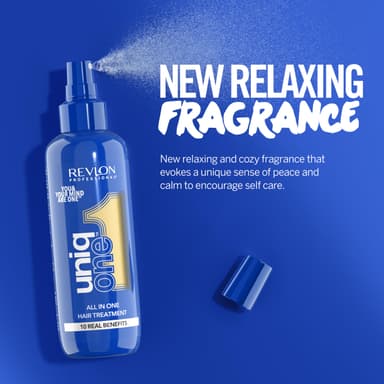 UniqOne Revlon Hair Treatment - Relaxing Fragrance Leave-in Professional Multi-benefit Hair Treatment - Repair, Detangle, Control Frizz & Style – Vanilla & Jasmine - 150 ml ​ view 3