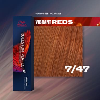 Wella Koleston Perfect ME+ Vibrant Reds Permanent Hair Colour, No. 7/47 Medium Blonde Red Brown, 60 ml view 2
