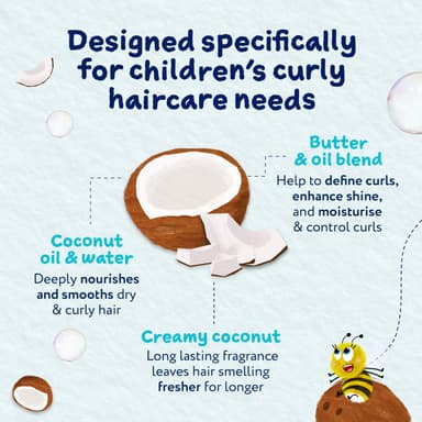 Childs Farm Coco-Nourish Leave-in Conditioner Hair Spray, Define Curls, Smooth, Styling Protector, Coconut, Kids, 100ml (Pack of 2) view 4