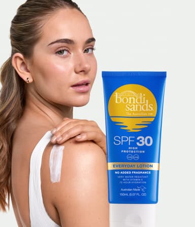Bondi Sands Fragrance Free Sunscreen Lotion SPF 30 | Non-Greasy Broad-Spectrum Formula Moisturises, Soothes, and Protects Skin, Water Resistant Up To 4 Hours + Cruelty Free | 150 mL/5.07 Oz view 3