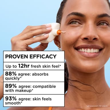 Garnier Ambre Solaire Face SPF Sunscreen Super Daily UV Hyaluronic Acid Refreshing Water Fluid SPF50 Glow, 12H Fresh Skin, Dry Touch & Hydrating, Compatible With Makeup, Glow Water Fluid - 40ml view 4