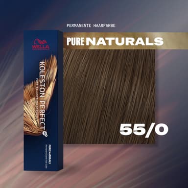 Wella Koleston Perfect MePlus Pure Naturals Permanent Hair Colour Cream, No. 55/0 Light Brown Intensive, 60ml view 2