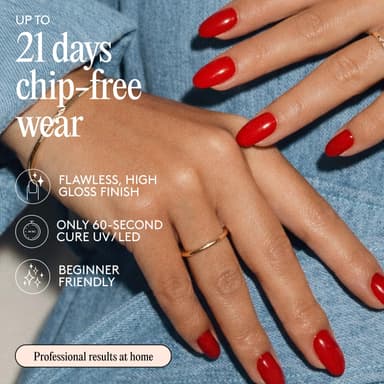 Mylee Gel Nail Polish 8ml [As Red As It Gets] - UV/LED Soak-Off Nail Art Manicure Pedicure for Professional, Salon & Home Use [Red Range] - Long Lasting & Easy to Apply view 3
