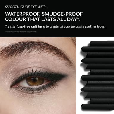 Avon Glimmerstick Eyeliner Blackest Black, Soft-Glide Formula, Bold and Intense Colour, Waterproof, Smudge-Proof Colour That Lasts All-Day, Cruelty Free view 2