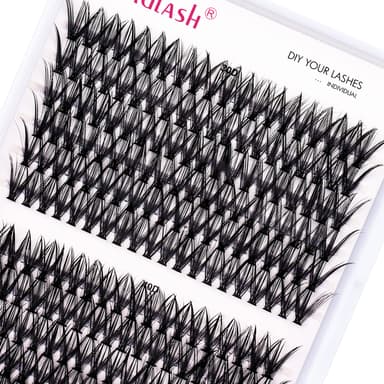 FADLASH 200pcs 0.07mm D Curl 16mm 30D+40D Cluster Lashes DIY Eyelash Extensions view 1