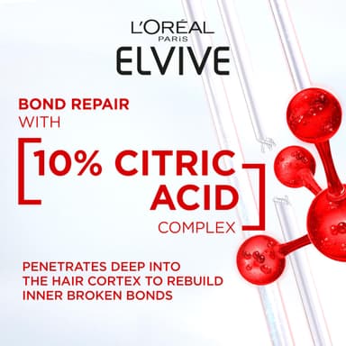 L'Oreal Paris Elvive Bond Repair Conditioner, with Citric Acid Complex, Deep Repair & Bonding Hair Care for Severely Damaged Hair, 98% Less Breakage, 82% Stronger, 150ml view 4