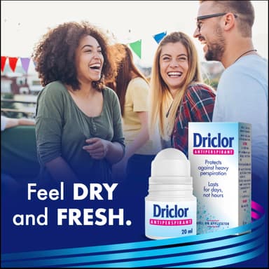 Driclor Antiperspirant Roll On Applicator 20 ml, Strong Antiperspirant for Excessive Sweating view 4