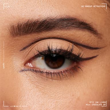 NYX Professional Makeup Eye Liner, Epic Ink Liner, Waterproof Liquid Eyeliner Pen, 1 Stroke Intense Pigment, Flexible Bursh for Thin or Thick Lines, Shade Milk Chocolate view 2
