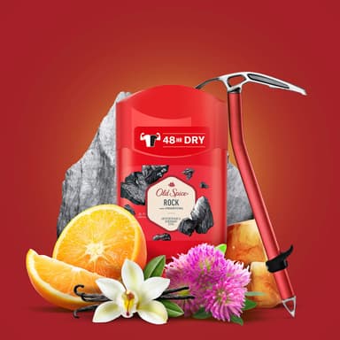 Old Spice Rock with Amber Antiperspirant and Deodorant Stick for Men, 50 ml view 3