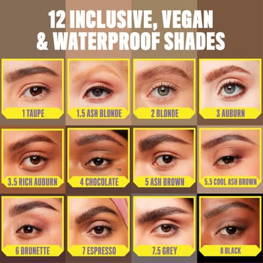 NYX Professional Makeup Micro Brow Pencil, Ultra Slim Eye Brow Pencil with Dual Ended Ultrafine Tip, Waterproof & Smudge-Resistant, Vegan Formula, Shade: Brunette view 4