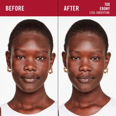 Rimmel Lasting Finish 35Hr Foundation 700 Ebony, Full Coverage, Hydrating, SPF20, Hyaluronic Acid, Vitamin E, 2% Niacinamide, All Day Wear, Vegan, Cruelty Free view 3