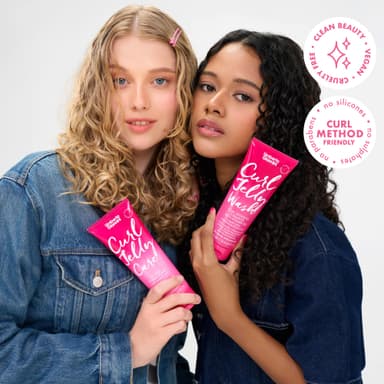 Umberto Giannini Curl Jelly Hair Kit - Includes 4 Products to Wash + Style your Curls - Cult Favorite Curl Jelly - Shampoo, Conditioner, Curl Cream - For Curls, Waves & Coils view 2