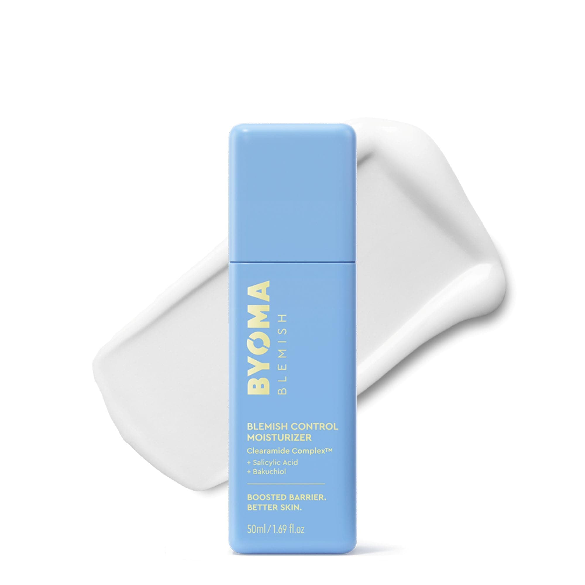 BYOMA Blemish Control Moisturiser (50ml) Ultra Lightweight and Oil Free for Acne-Prone Skin, with Salicylic Acid to Help Clear Breakouts and Reduce Post-Blemish Marks for Smoother, Healthier Skin