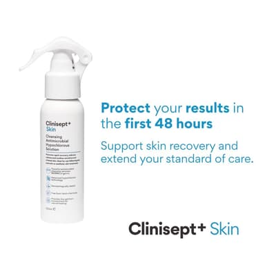 Clinisept Skin Spray 100ml - High-Purity Hypochlorous Acid Spray - Professional Skin Cleanser for Post-Treatment Hygiene and Sensitive Skin Care - Alcohol-Free Body and Facial Skin Care Solution view 2