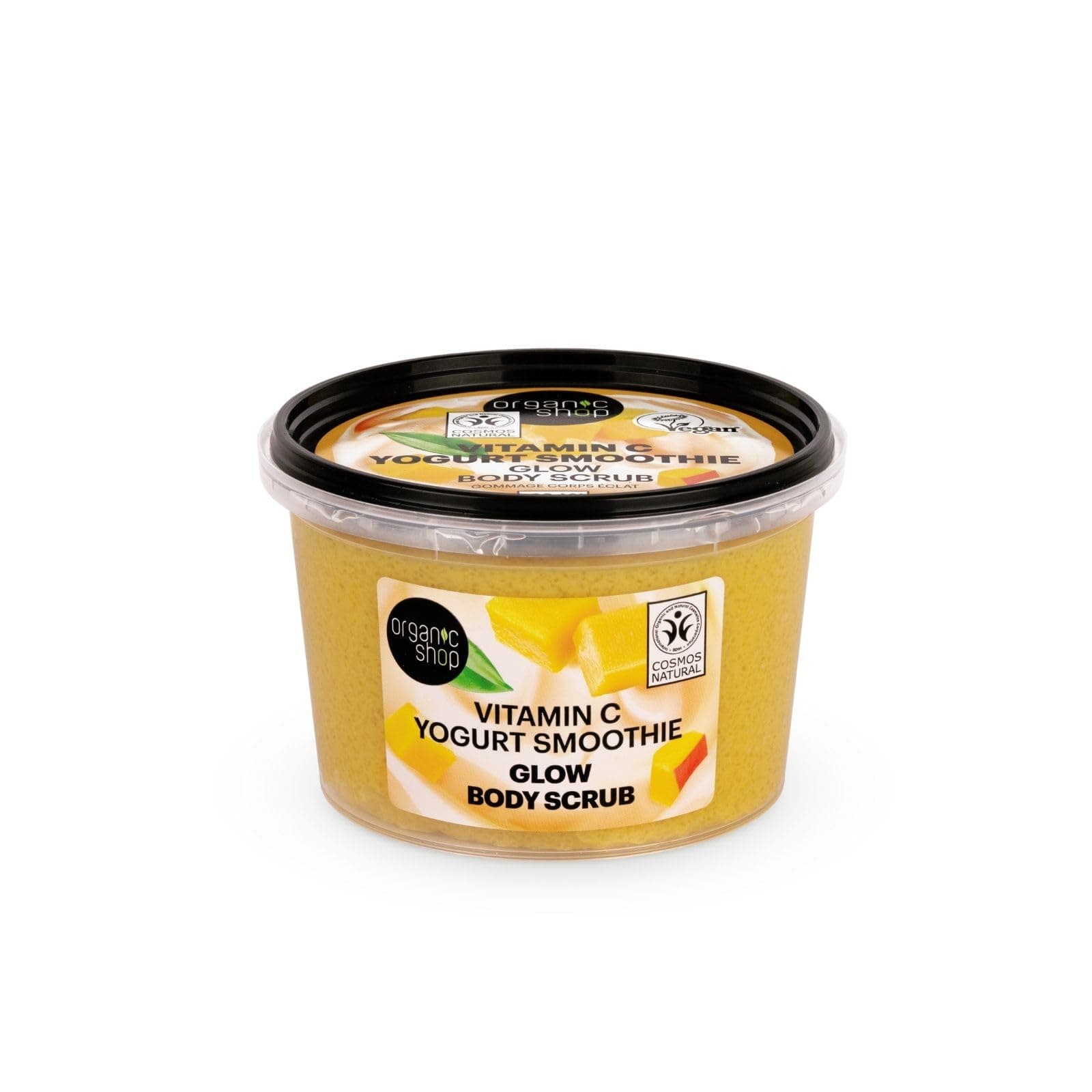 Organic Shop 250ml Body Scrub Vitamin C Yogurt Smoothie Glow