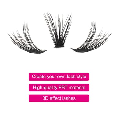 Individual Lashes Fadlash Cluster Eyelashes Extension 40 Root 0.07mm D Curl 11mm Single Length Eyelashes Individual Cluster Lashes Self-Application DIY Lashes Extensions view 4