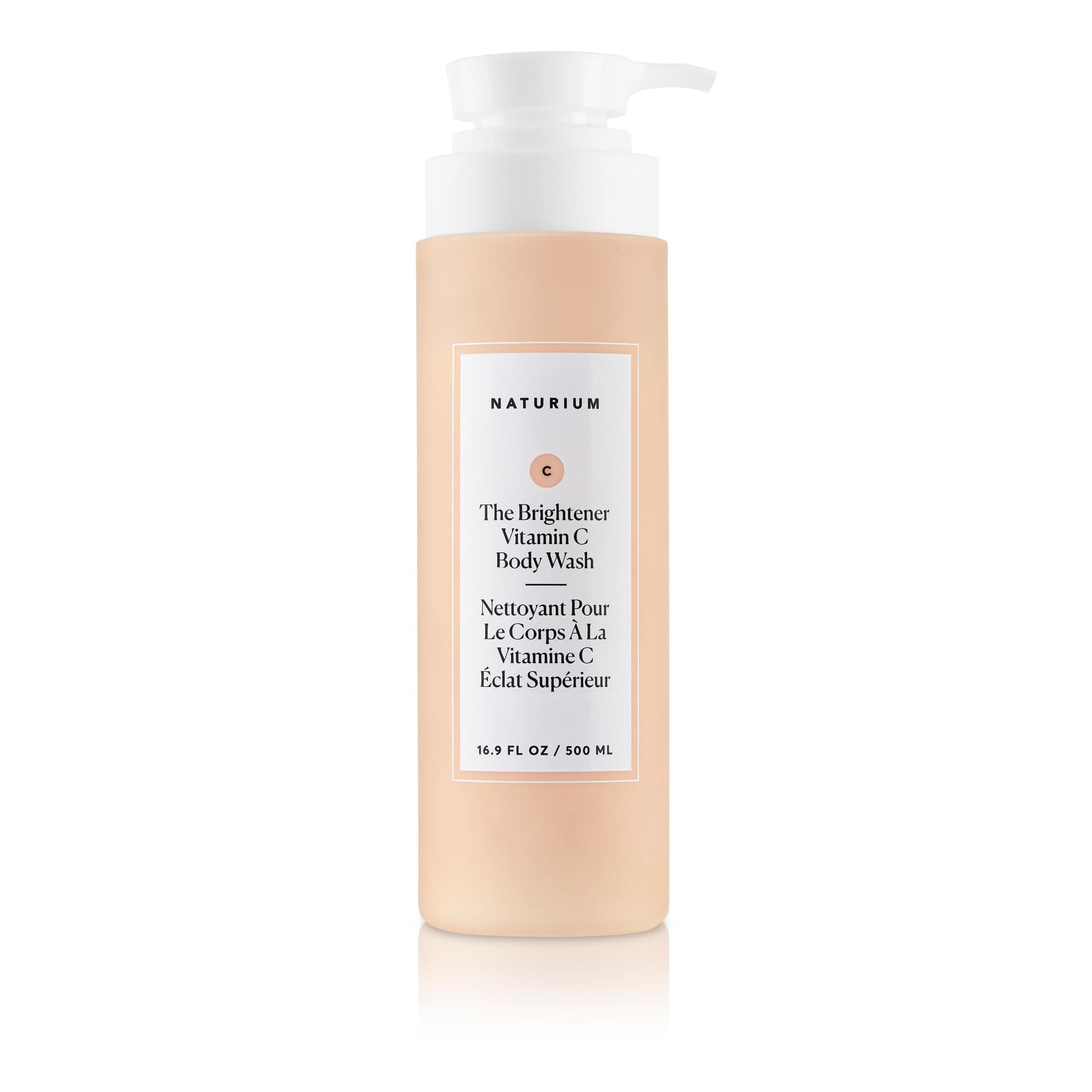 Naturium The Brightener Vitamin C Body Wash, Gentle Cleanser | 16.9 FL OZ / 500 ML
