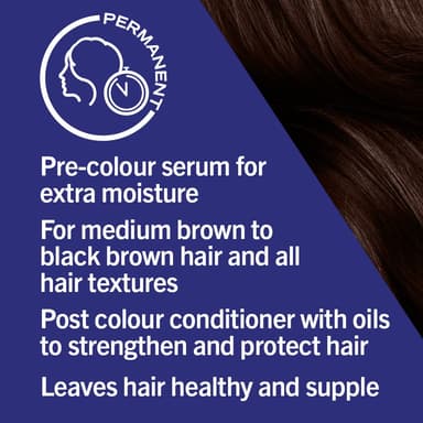 Schwarzkopf LIVE Colour + Moisture, Permanent Brown Hair Dye, For All Hair Textures, Keratin Plex to Strengthen and Protect Hair - Truffle Temptation MO5 view 3