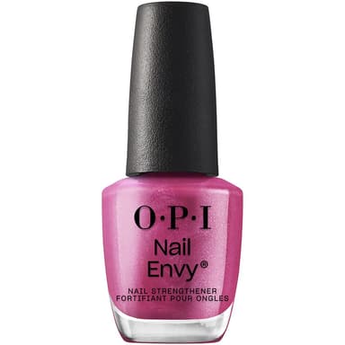 OPI Nail Envy Nail Polish, Strong Nail Strengthener Treatment For Strong Nails, Vegan Nail Repair and Strenght for Damaged Nails, Pink Nail Polish Powerful Pink Nail 15ml view 1