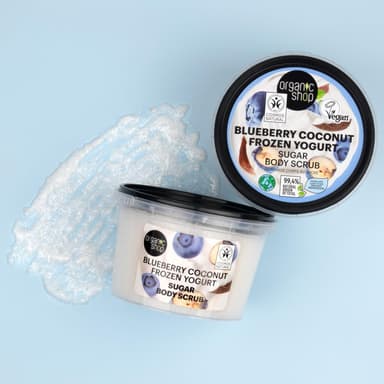Organic Shop 250ml Body Scrub FrozenYogurt Blueberry & Coconut view 2