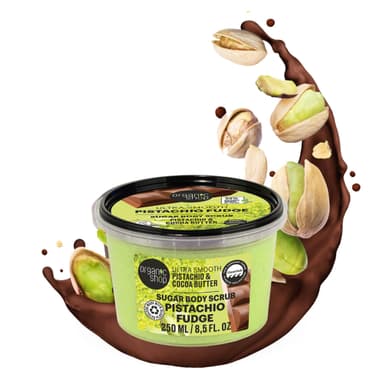 Organic Shop 250ml Body Scrub Ultra Smooth Pistachio Fudge (Dubai Chocolate) Body Scrub Pistachio & Cocoa (Pack of 2) view 2