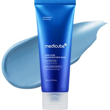 medicube Zero Pore Blackhead Mud Facial Mask - Skin Cooling & Pore Tightening - 3 Minute Quick Dry Formula with AHA, BHA, PHA, and Pore-Purifying Clay - Korean Mud Mask 100 g view 1