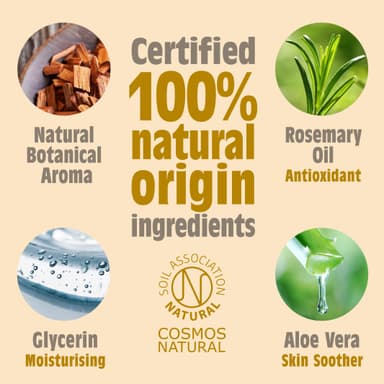 Salt of the Earth - Natural Deodorant Roll On - Amber & Sandalwood - 100% Natural Origin Ingredients - Vegan - Suitable for Men, Women & Kids - 75ml view 3