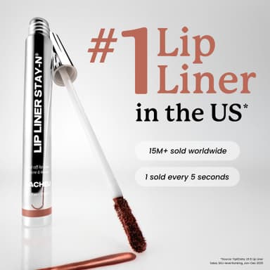 Sacheu Lip Liner STAY-N Peel Off Lip Stain - Long Lasting Waterproof Lip Tint with Hyaluronic Acid & Vitamin E – Transfer Proof Matte Finish, Vegan & Cruelty-Free (Core Bundle) view 2