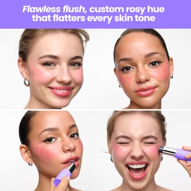 Wonderskin Cream Blush Stick pH-Activated - pHlush Stick Multi-Use, Blush for Cheeks and Lips, Cooling Nourishing Color-Adjusting Makeup view 2