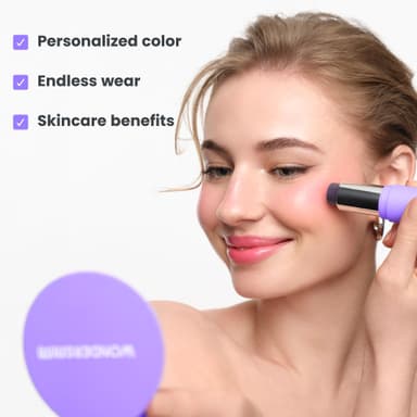 Wonderskin Cream Blush Stick pH-Activated - pHlush Stick Multi-Use, Blush for Cheeks and Lips, Cooling Nourishing Color-Adjusting Makeup view 4