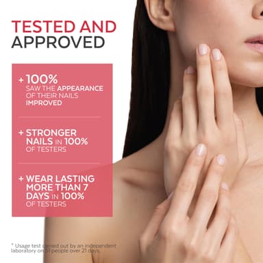 PODERM Nail Care Polish with Tea Tree - Baby Pink | Swiss Lab - 8ML | Enriched with Tea Tree, Silicon & Biotin | Purifies, Clarifies & Nourishes Yellow Nails | Created by a Podiatrist view 3