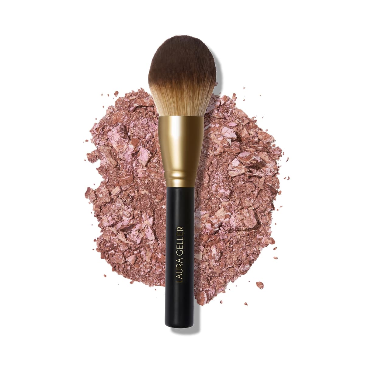 LAURA GELLER Classic Bronzer Brush - Large Face Powder Brush for Contour, Blush, and Setting Powder - Ultra-Soft, Fluffy Powder Brush for Makeup