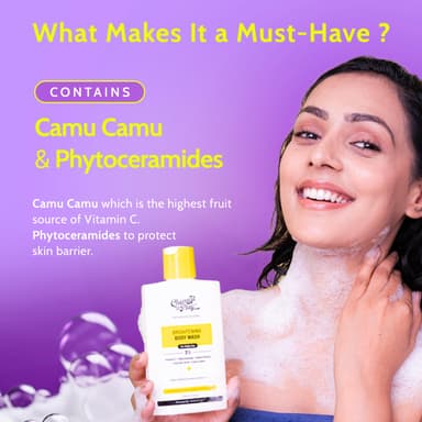 Chemist at Play Brightening Shower Gel | Vitamin C Shower Gel for Radiant Skin | Reduces Dark Spots and Evens Skin Tone | Alpha Arbutin | For Women and Men | 236 ml view 3