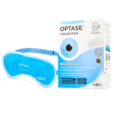 Optase Cooling Mask - Reusable Cooling Eye Mask with HydroCool Technology for Relief from Allergy Symptoms and Dry Eyes view 1