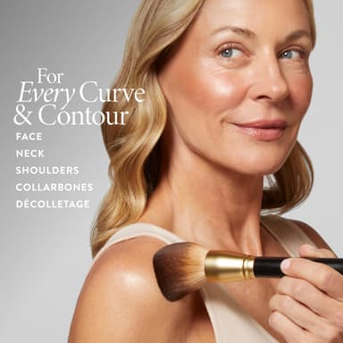 LAURA GELLER Classic Bronzer Brush - Large Face Powder Brush for Contour, Blush, and Setting Powder - Ultra-Soft, Fluffy Powder Brush for Makeup view 3