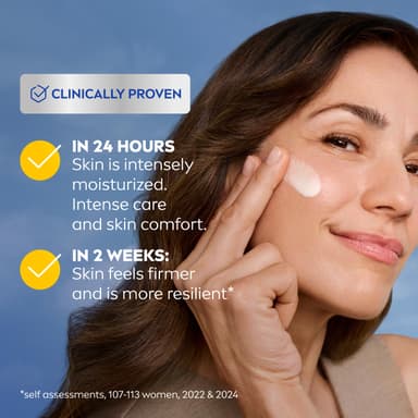 NIVEA Q10 Anti-Wrinkle 60+ Extra Nourishing Day Cream SPF15 (50ml), Deeply Restoring Anti Wrinkle Face Cream for Intense Hydration, Reduces Wrinkles and Firms Skin, Dry Skin Face Moisturiser view 4