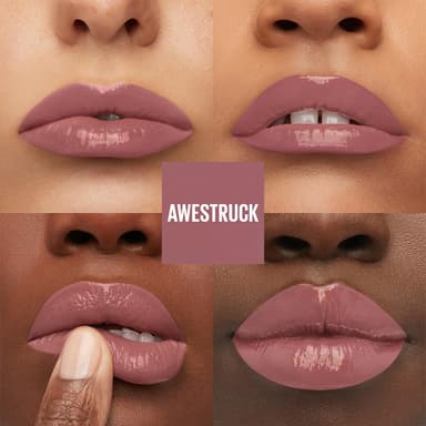 Maybelline New York Super Stay Vinyl Ink Liquid Lip Colour, 16HR Long-Lasting, Ultra-Pigmented, Smudge & Transfer-Proof, High Shine Finish, Vegan Formula for Comfortable Wear, Shade: 110 Awestruck view 4